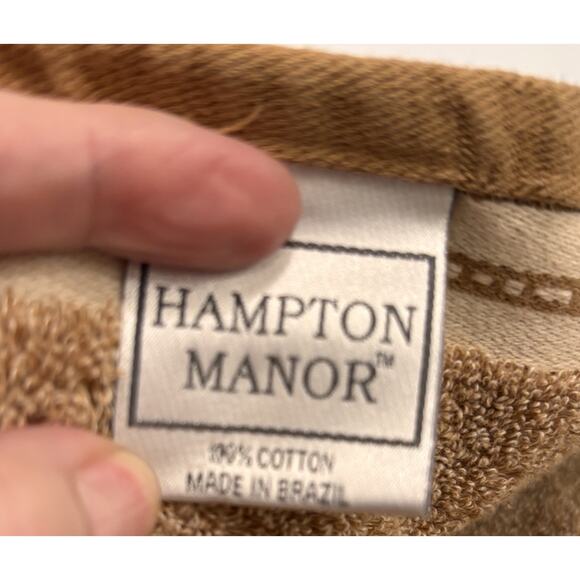 2 Vintage Hampton Manor Victorian Cherubs Angels Brown Hand Towels 100% Cotton - Picture 7 of 8